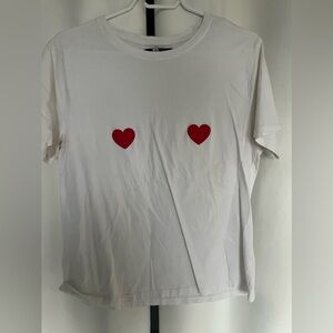 Brunette the Label heart tee